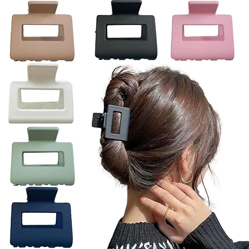 ZYIGYI 7 pinzas para el cabello de 3 pulgadas para mujeres y niñas pinzas mate para el cabello fino y grueso antideslizante