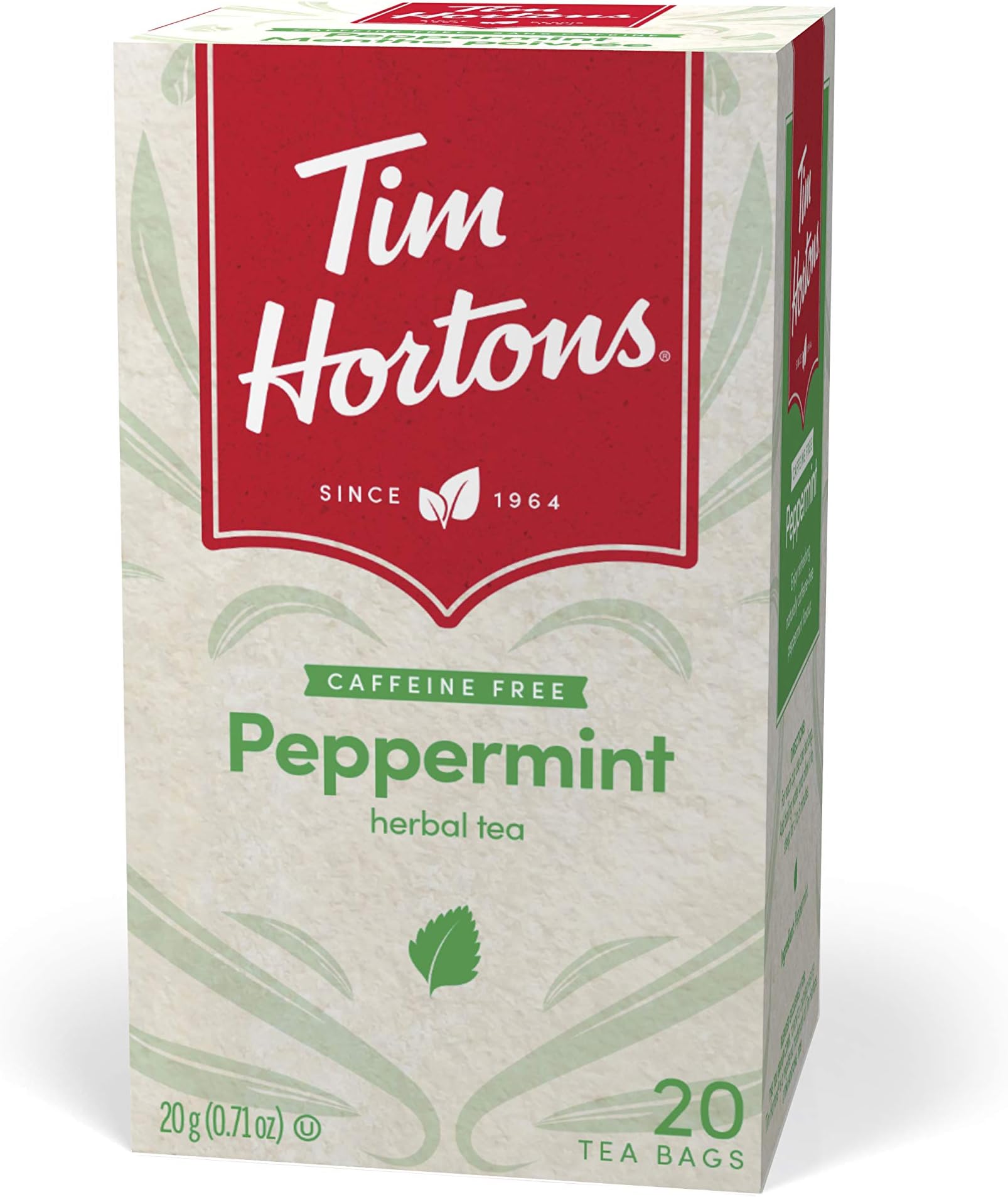Peppermint Tea Bags, 20 count, 40g | 1.4oz {Imported from Canada}