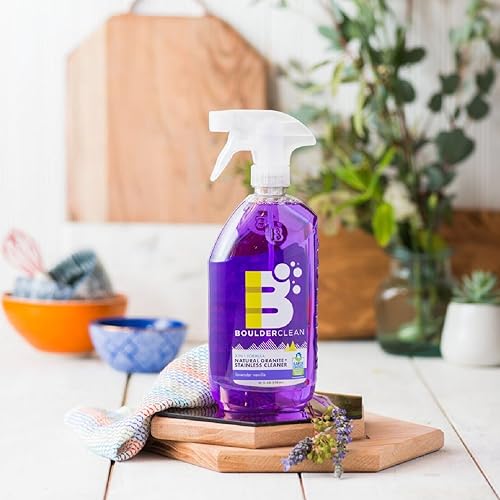 Miniatura 7 de Boulder Clean Limpiador de granito de vainilla y lavanda de acero inoxidable, 28 FZ