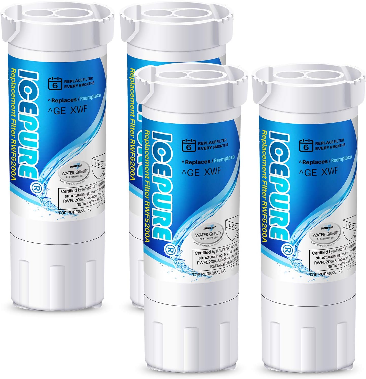 ICEPURE XWF（𝐍𝐎𝐓 𝐗𝐖𝐅𝐄）Water Filter Replacement for GE XWF