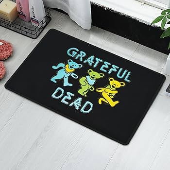 Amazon.co.jp: グレイトフルデッド バンド カラフル 絵画 玄関マット