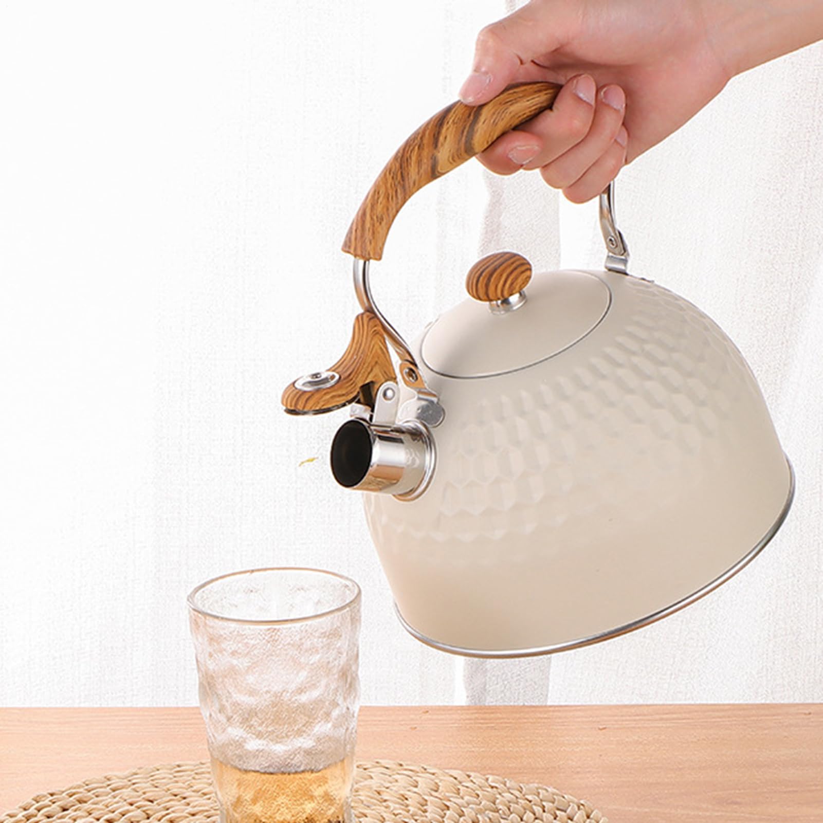 Wasserkocher für Herd, Induktion, für Küche, 2,5 l, Edelstahl, für elektrische Induktion zu Hause