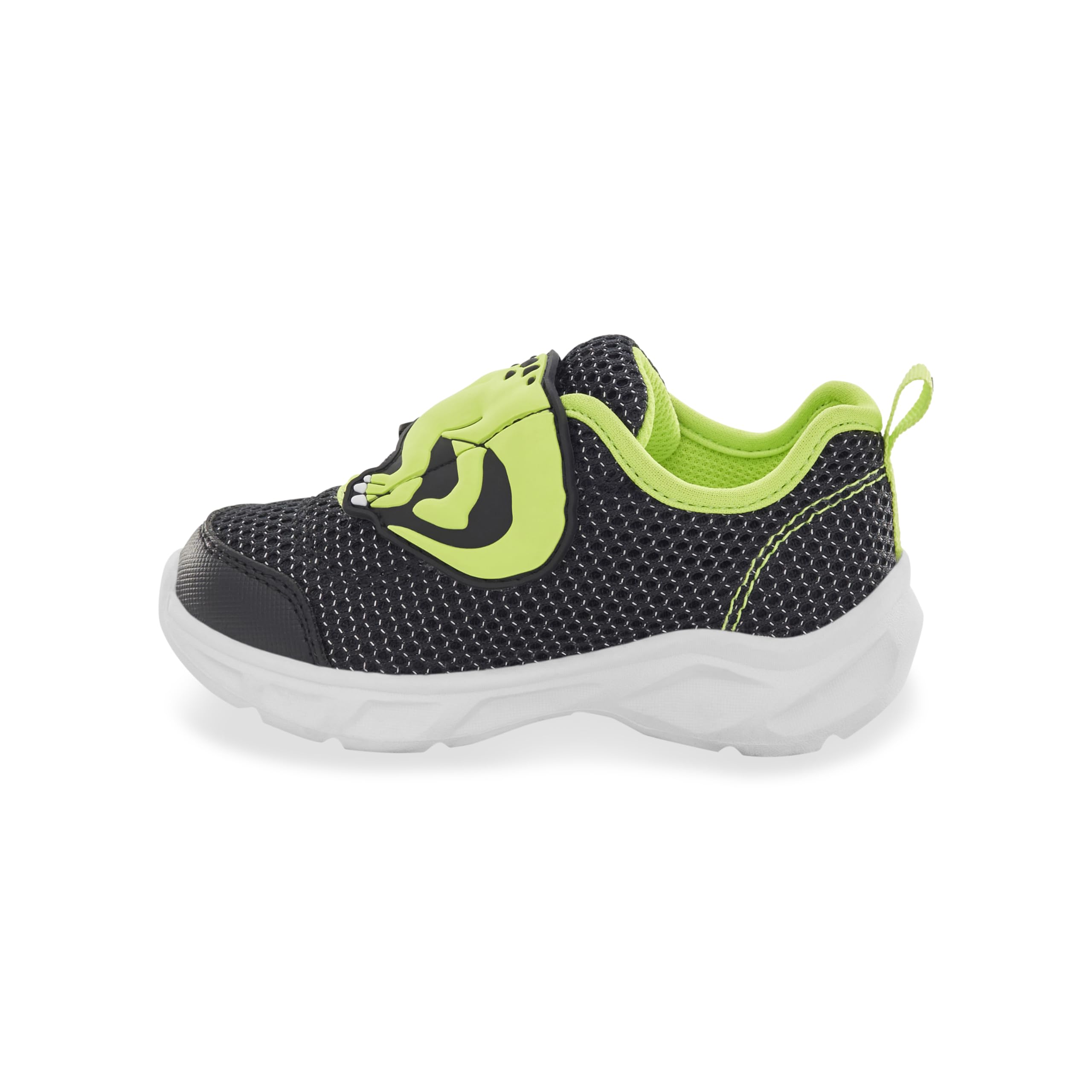 Carters Hug Sneaker, Black, 12 US Unisex Little Kid