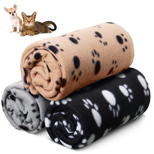 OMH nutrition OH MY HEALTH Manta de forro polar para gatos, 3 unidades, lavable y suave, 70 cm x 100 cm