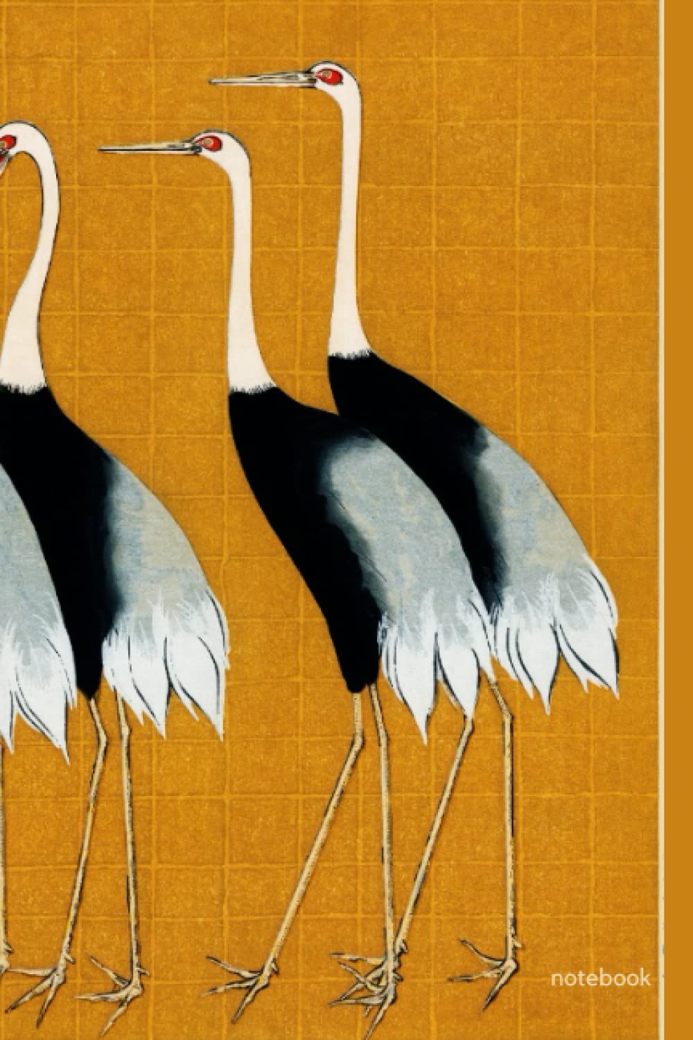 Notebook: Standing Herons Notebook with Blank Lined Pages