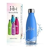 HoneyHolly Botella de Agua Acero Inoxidable 350/500/650/750ml, Aislamiento de Vacío de Doble Pared, Botellas de Frío/Caliente, sin bpa Botella Reutilizable para niños Sport Gimnasio Trekking Bicicleta