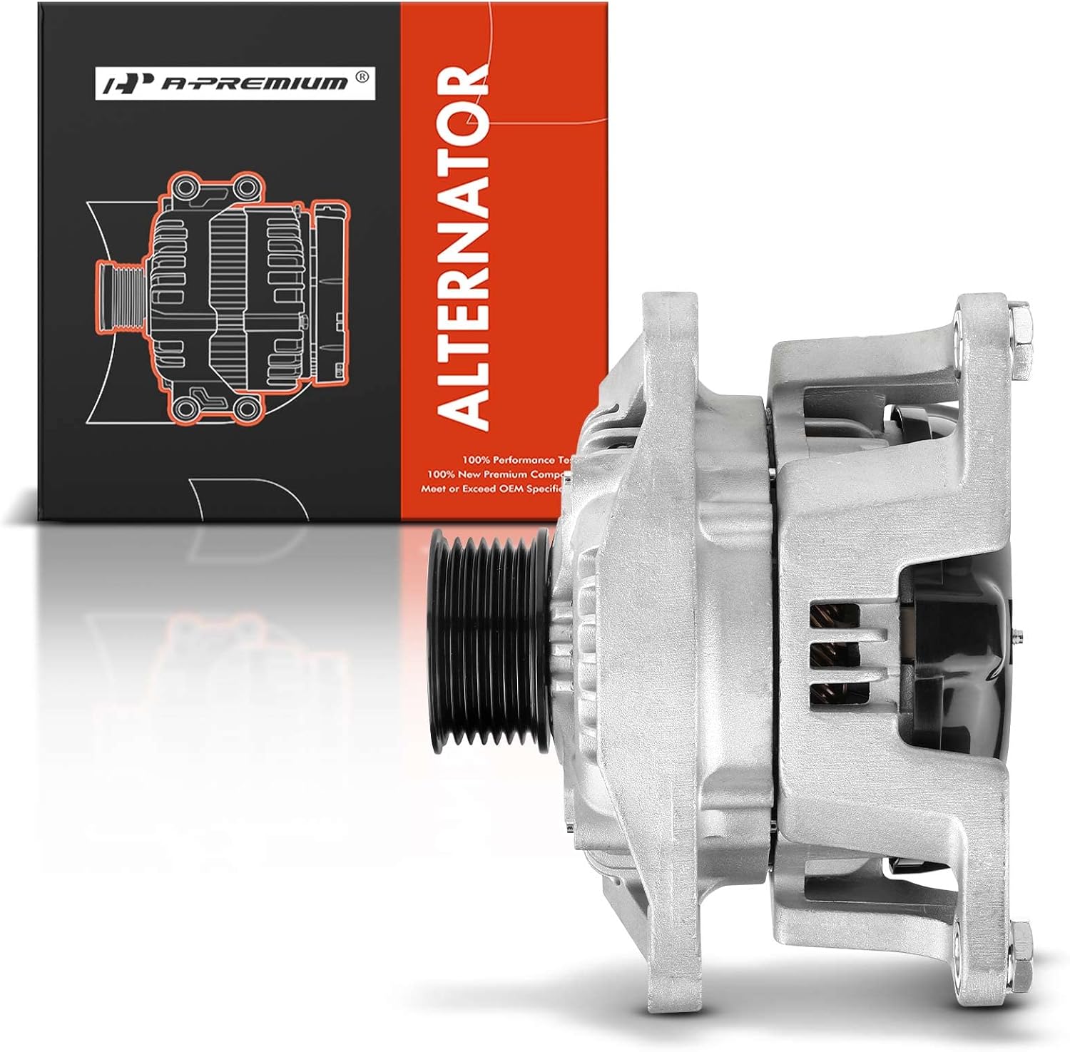 A-Premium Alternator Compatible with Dodge Ram 1500 2500 3500 07-08, Durango 07-08 & Chrysler Aspen 07-08 V8 5.7L, 12V 160A 7-Groove Pulley Clockwise, Replace# 421000-0580, 56028697AE