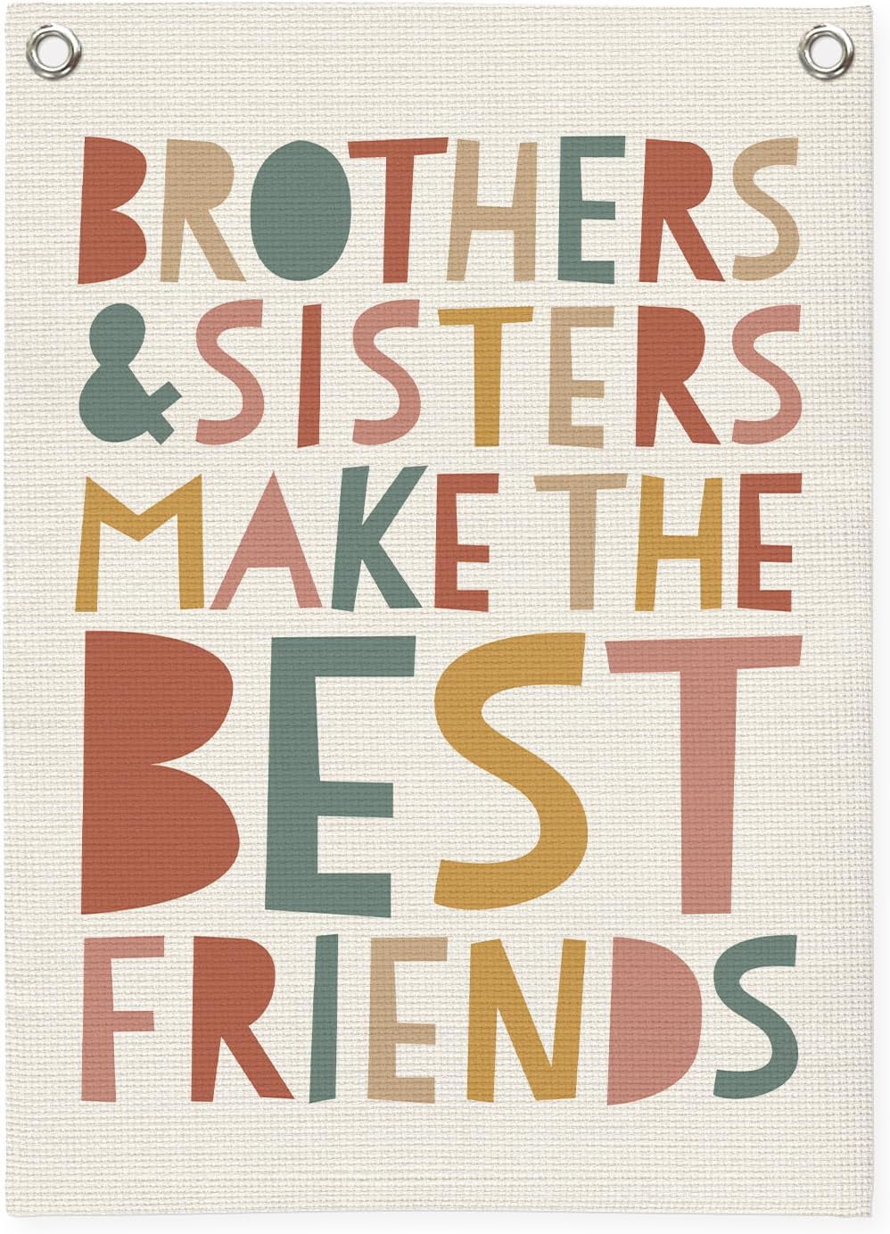 Kids Room Decor,Brothers Sisters Make the Best Friends Banner