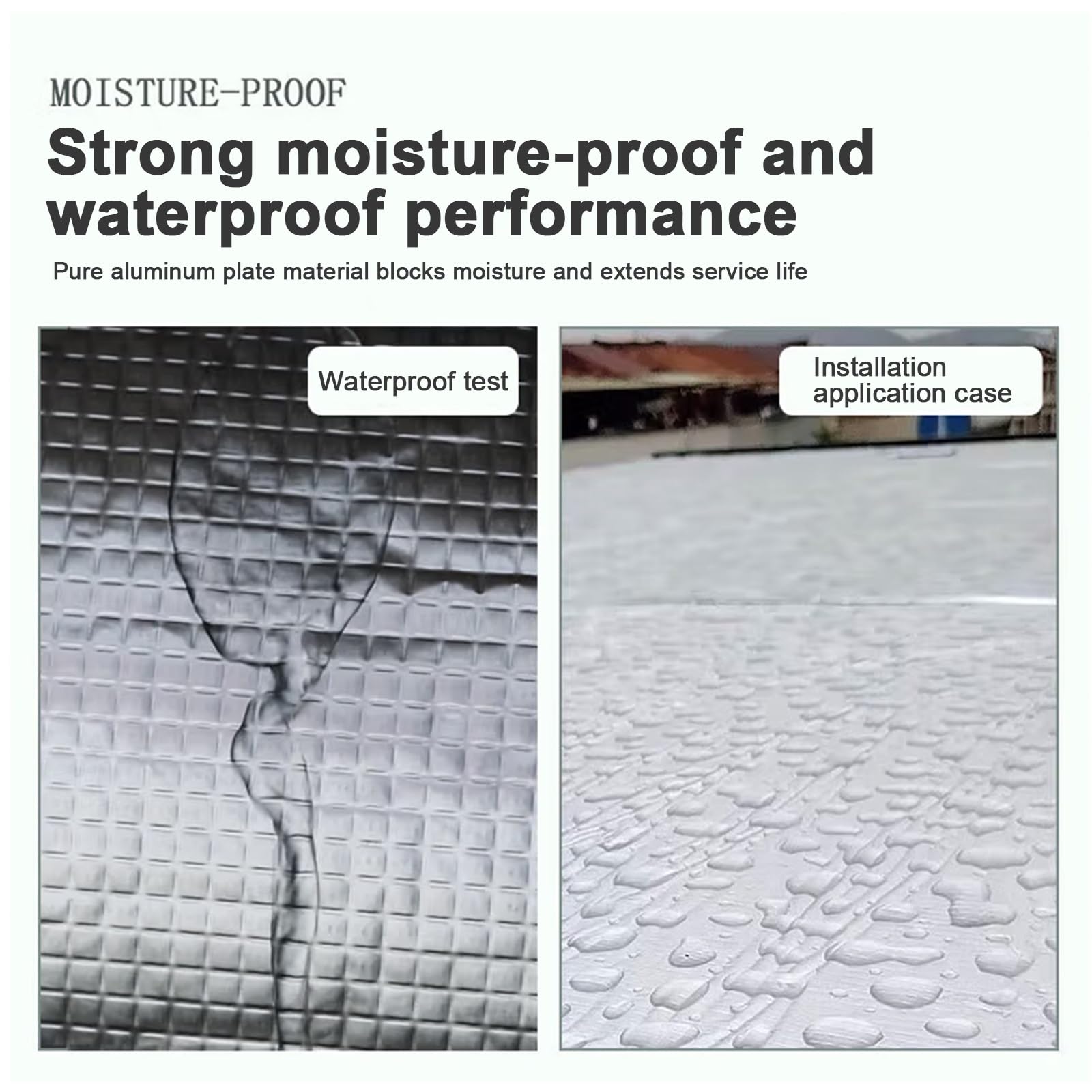 Isolamento in Schiuma di Alluminio Riflettente Autoadesivo, Pannelli Riflettenti Termici in Rotoli，Materassini Isolanti，Anti-Uv Stuoia Fonoassorbente.(1*4m/3.2*13ft,5MM(THK))