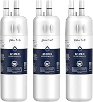 GLACIER FRESH EDR1RXD1 Refrigerator Water Filter 3 Pack - Compatible with Whirlpool W10295370A, Filter 1, EveryDrop EDR1RXD1