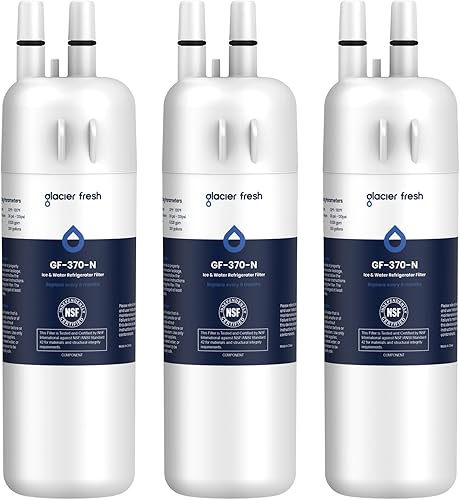 GLACIER FRESH W1029537A Filtro de agua para refrigerador compatible con W10295370A, EDR1RXD1, filtro 1, W10295370, P4RFWB, P8RFWB2L, 46-9930, GLACIER FRESH W1029537A Filtro de agua para refrigerador compatible con W10295370A, EDR1RXD1, filtro 1, W10295370, P4RFWB, P8RFWB2L, 46-9930,