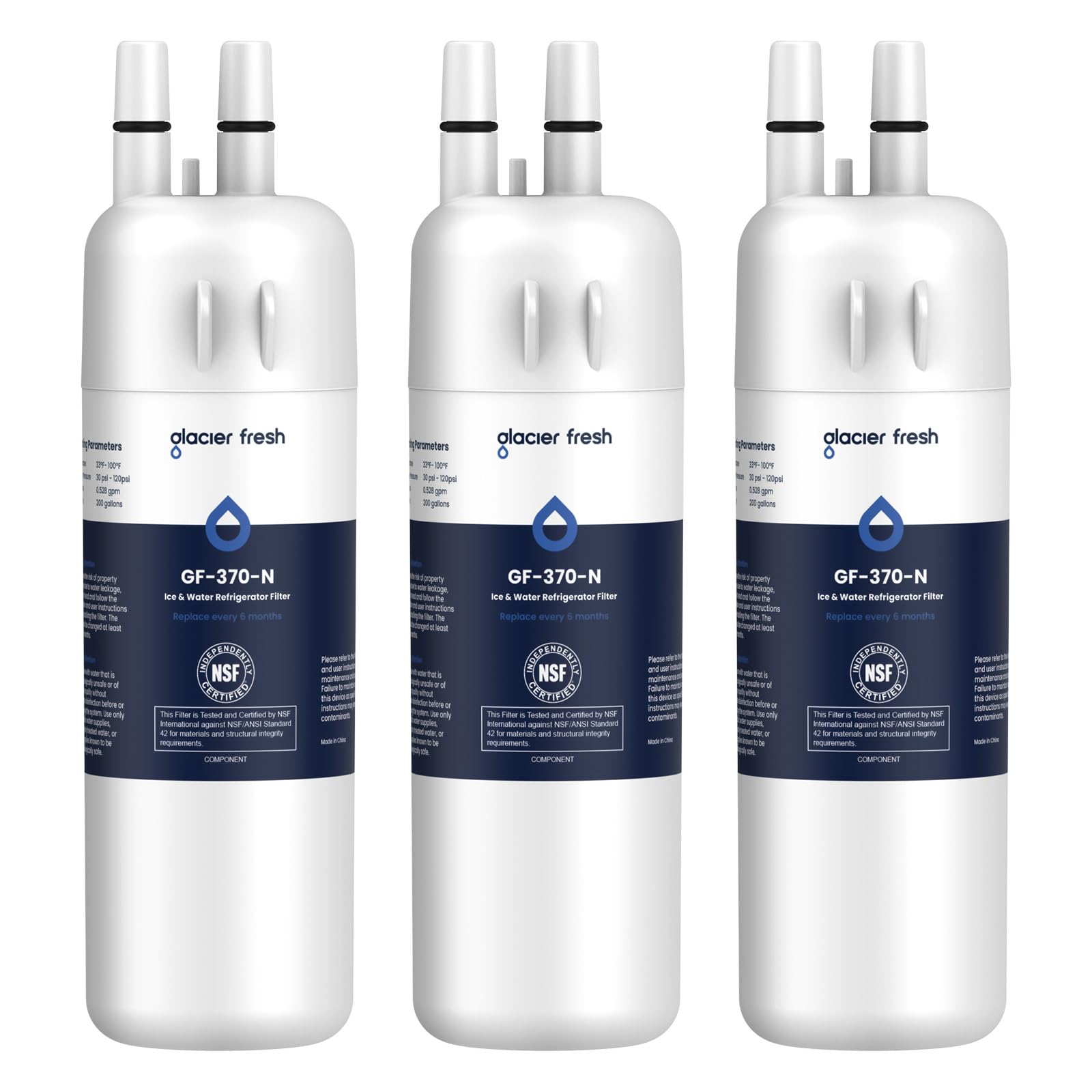 GLACIER FRESH EDR1RXD1 Replacement Refrigerator Water Filter (3-Pack)