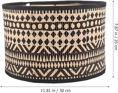 Miniatura 3 de DOITOOL Piezas de repuesto de lámpara Lámpara colgante Pantalla de lámpara de bambú Sombras de lámpara colgante Sombras de lámpara colgante Sombras