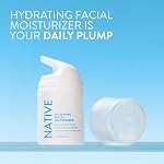 Native Hydrating Facial Moisturizer for dry skin, Silicone Free, Fragrance Free, with Vitamin B3 and Shea Butter, Dermatologist Tested, 50 mL