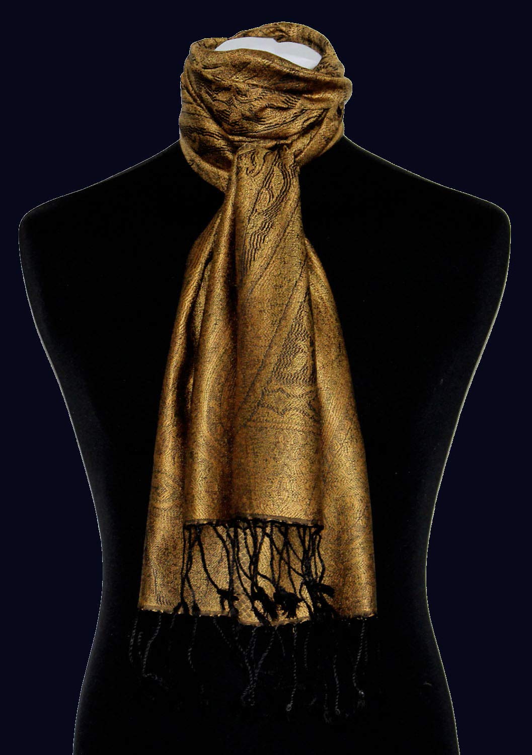 Lorenzo Cana Seidenschal für Männer Schal 100% Seide gewebt Herrenschal elegant Paisley Muster Ton in Ton
