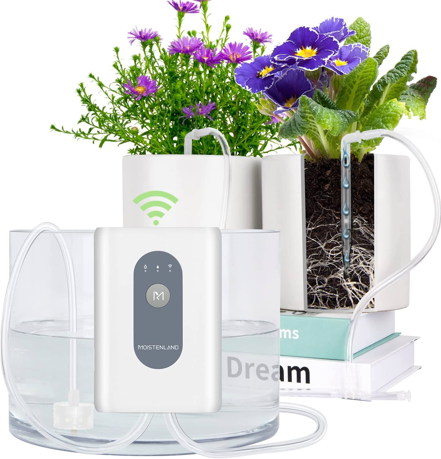 Moistenland WIFI Automatic Plant Waterer, DIY Automatic Drip