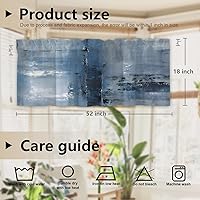 Vista 230 de Cenefas de cocina modernas con patrón de cobre marrón dorado para ventanas, cenefas opacas abstractas de marcas de arañazos y cortinas opacas