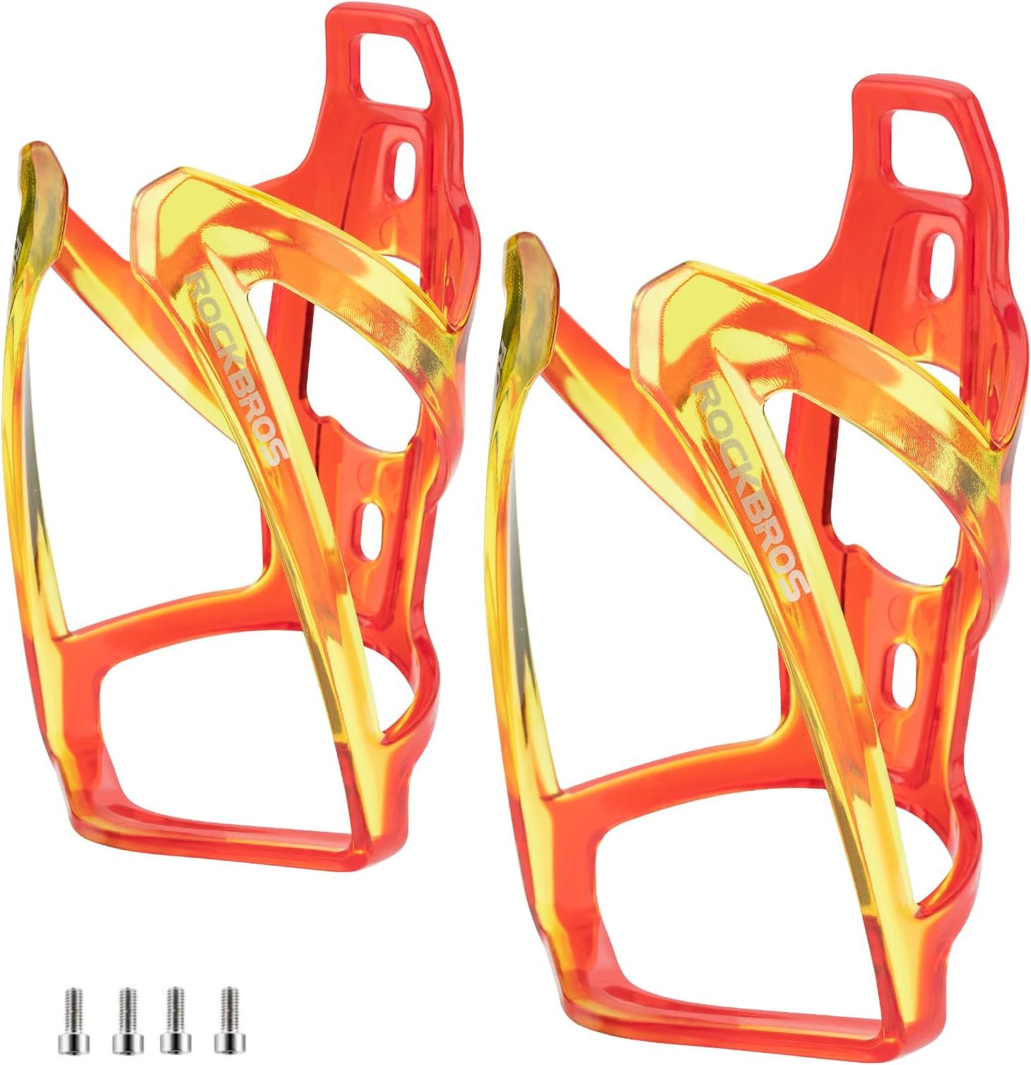 ROCKBROS Bottle Cage Bicycle Cup Holder 35g Lightweight Drinking Bottle Cage for MTB Road Bike Bicycle 5 Colors(2 pcs included)