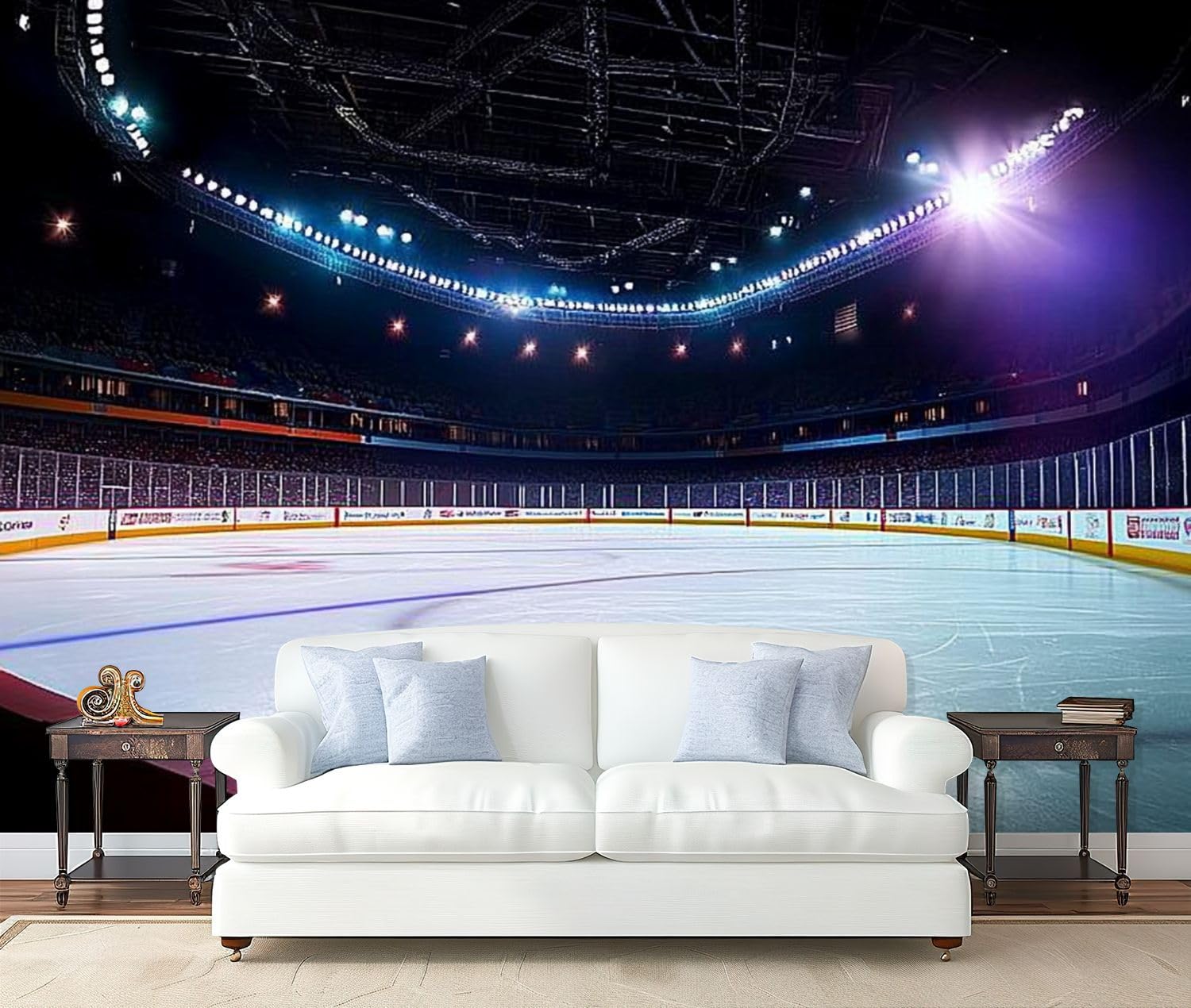 Wall Mural Peel and Stick Hockey Large Wallpaper Self Adhesive Contact Paper Removable 3D Wall Sticker for Living Room Bedroom 69"x96"