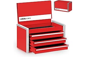 Mini Red Snap-On Tool Box: Portable Organization for DIY Enthusiasts