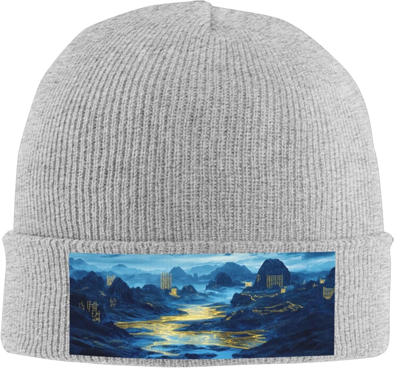 Noble Mountain Streams Unisex Beanie for Men and Women Knit Hat Winter Beanies, Bulk Knit Hat for Cold Weather