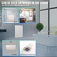 Vista 6 de VEVOR Panel de acceso de metal para techo de paneles de yeso, puertas de acceso de fontanería de 16 x 16 pulgadas con bloqueo de pestillo de leva