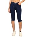 Nifty Women's Denim Stretchable Slim Fit Capris (CPRI_PLN_BSC_34_Basic_34)