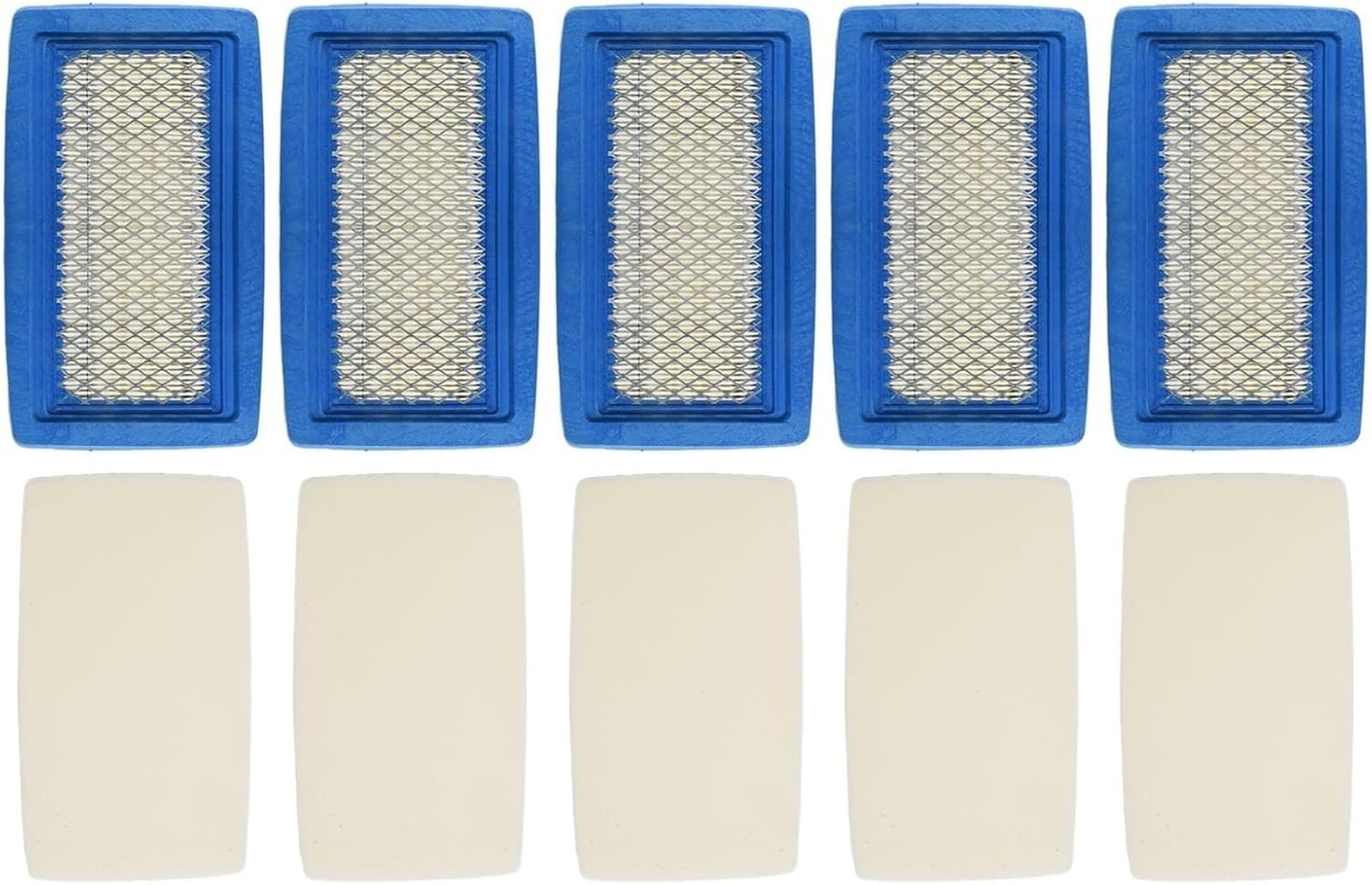 Set di 5 filtri dell'aria e prefiltri for soffiatori for foglie Echo PB 8010 PB 9010, prestazioni migliorate