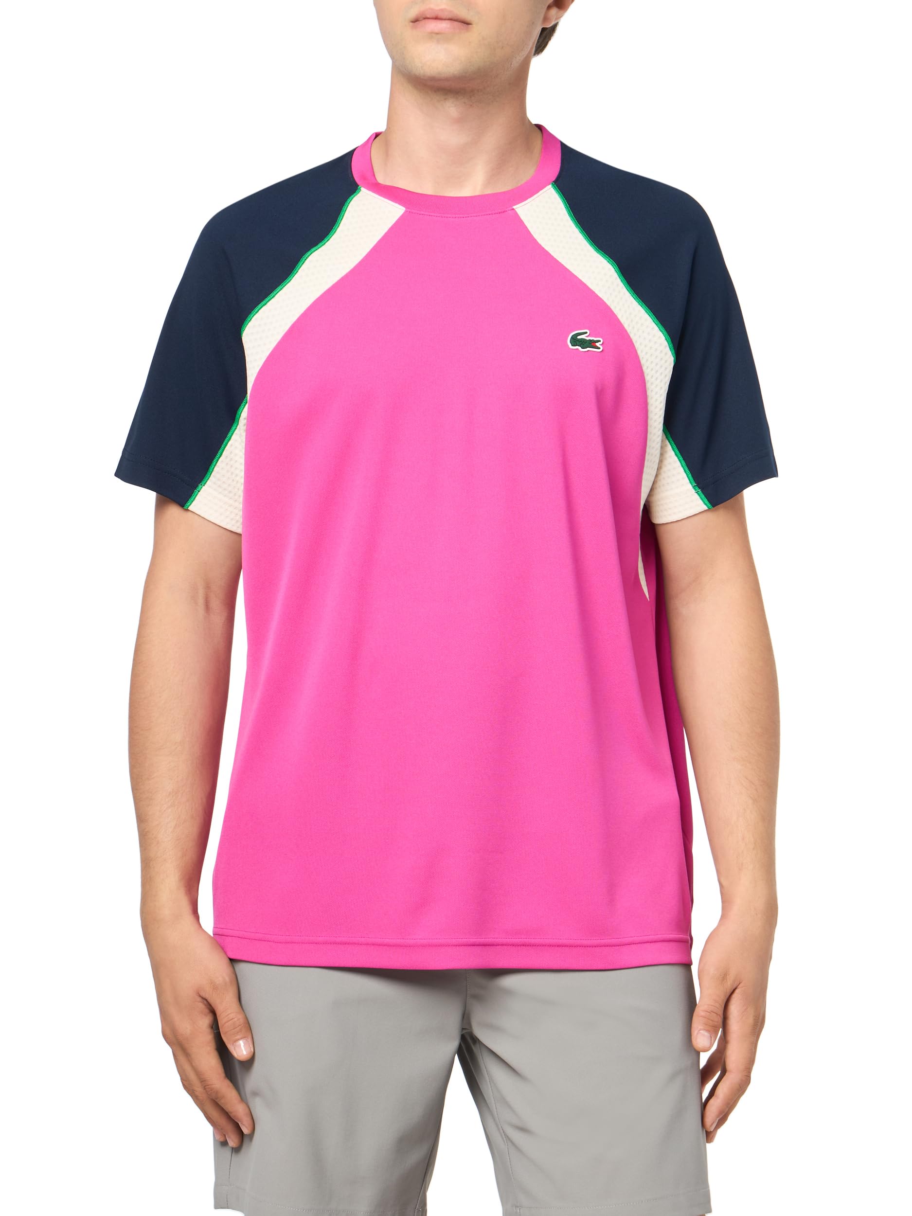 Lacoste Men's Sport Ultra Dry Colour-Block Tennis T-Shirt