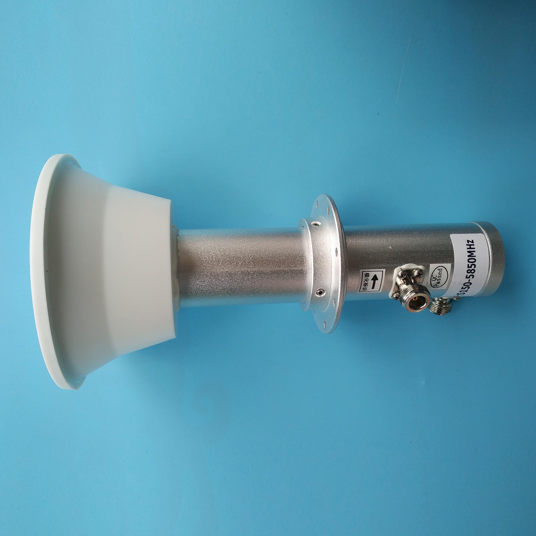 Antena parabólica WiFi de 5 GHz de alta ganancia 2 x 24 dBi para transmisión de señal de larga distancia MIMO de 5,8 g, 2 x 2, 5150-5850 MHz, clasificación para exteriores