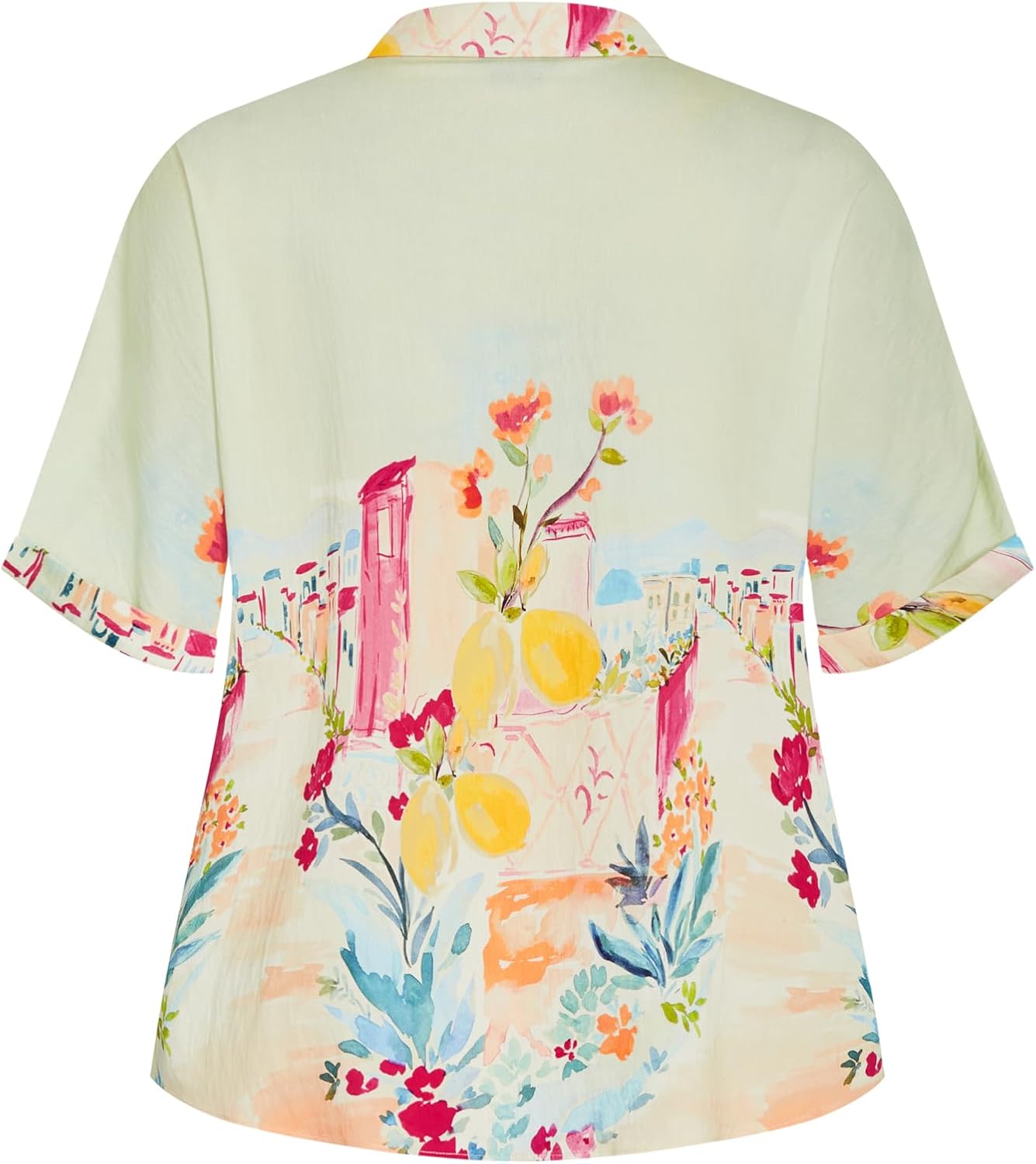 City Chic Plus Size Shirt - Sorrento Print