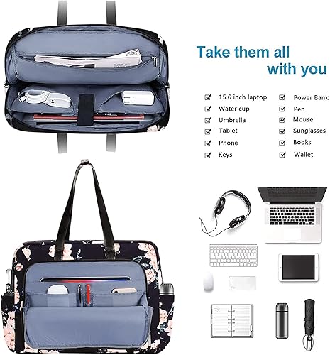 Miniatura 2 de MOSISO Bolsa de mano para laptop compatible con MacBook Air de 15 pulgadas M3 M2/Pro 16 M4 M3 M2 M1 2025-2019, portátil de 15-15.6 pulgadas, maletín