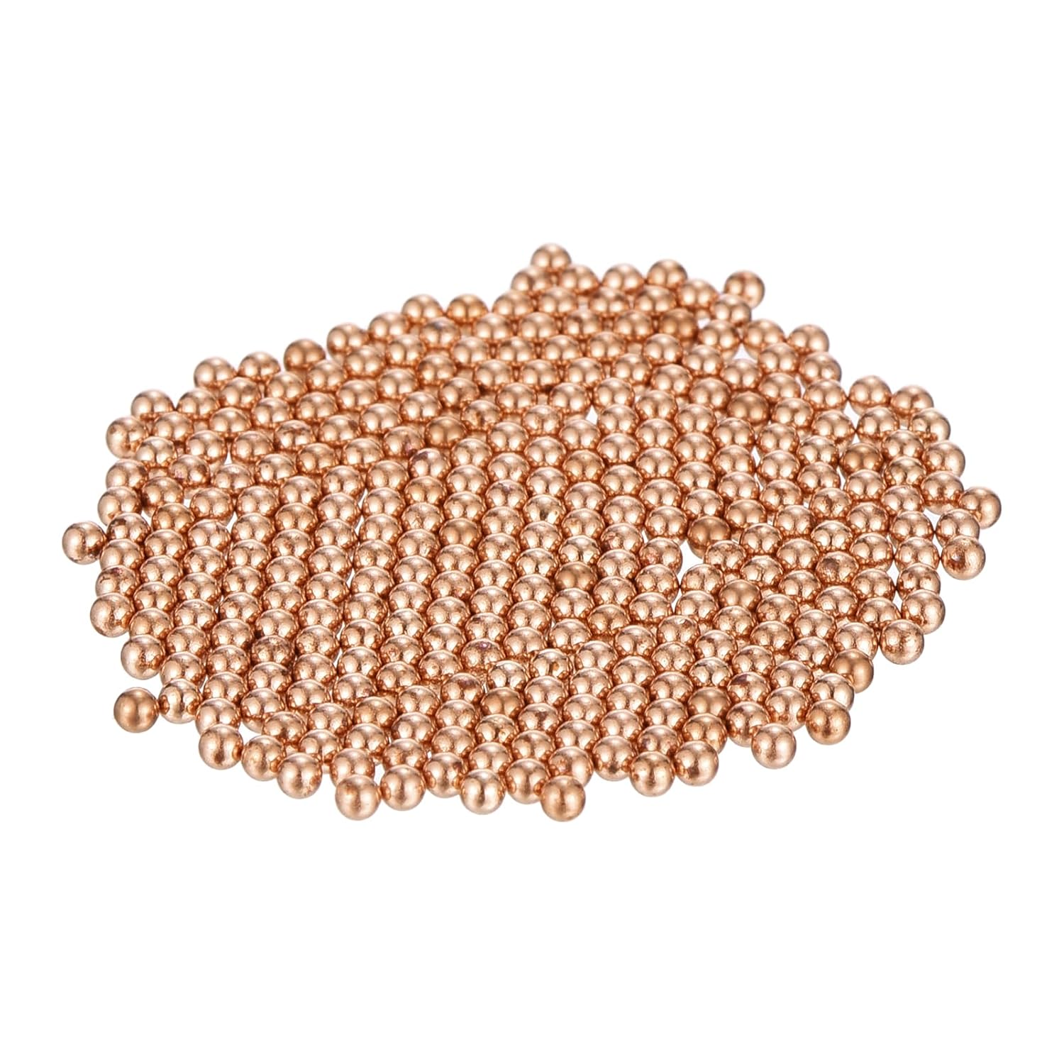uxcell 300 Pcs Bearing Balls, 1.5mm Diameter Precision Solid Copper Bearing Balls Pure Copper Spheres for Machinery, Automotive, and DIY (T2Copper)