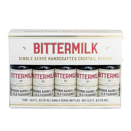Bittermilk Paquete de 5 unidades de mezcla de barril de bourbon de una sola porción número 1 paquete de regalo de barman  Regalo antiguo  Regalo
