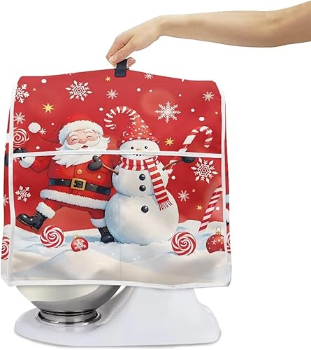 Vista 43 de Funda para batidora de Navidad para Kitchen Aid de 4.5 a 5 cuartos de galón, cubiertas antipolvo para electrodomésticos pequeños de hombre de Un