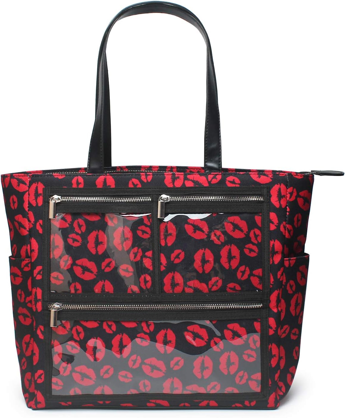 Essential Oils Tote Oversized Red lips sense Weekend Daily Canvas WOW Bag Display Windows (PVC pockets)