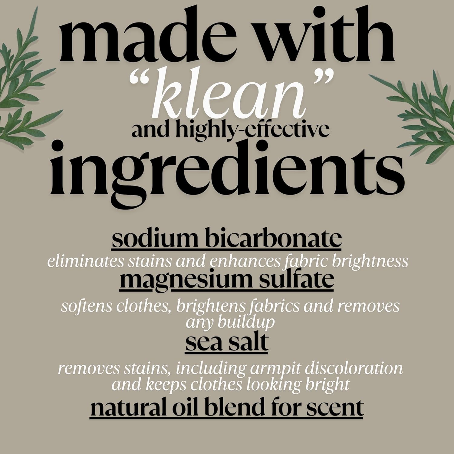 Laundry Detergent Powder | Non-Toxic Laundry Detergent for Sensitive Skin | Easy To Use, Tough on Stains, Gentle on Fabrics | Botanical Laundry Powder (Fitch) | Natural (Woody and herbal)