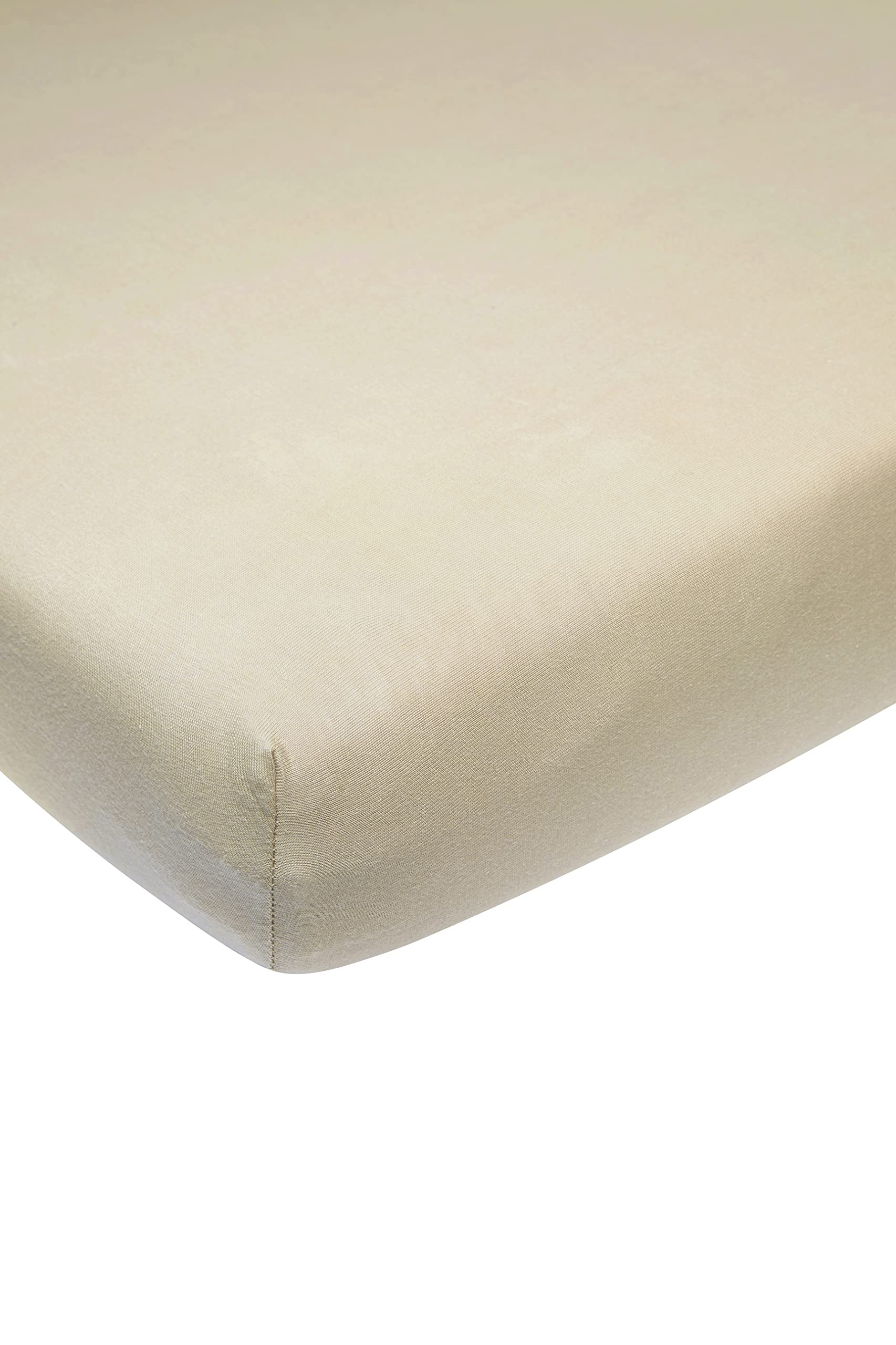 Meyco 564006 Jersey Fitted Sheet Baby Bed 100% Cotton 60 x 120 cm Sand