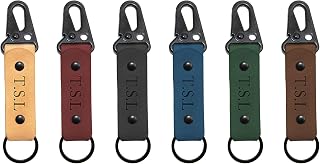 Turbosnail Personalized Leather Keychain — Custom Initials — Ships Free!— Leather Keychain Embossed With Your Name— Gift For Birthday— Keyfob, Best Gift