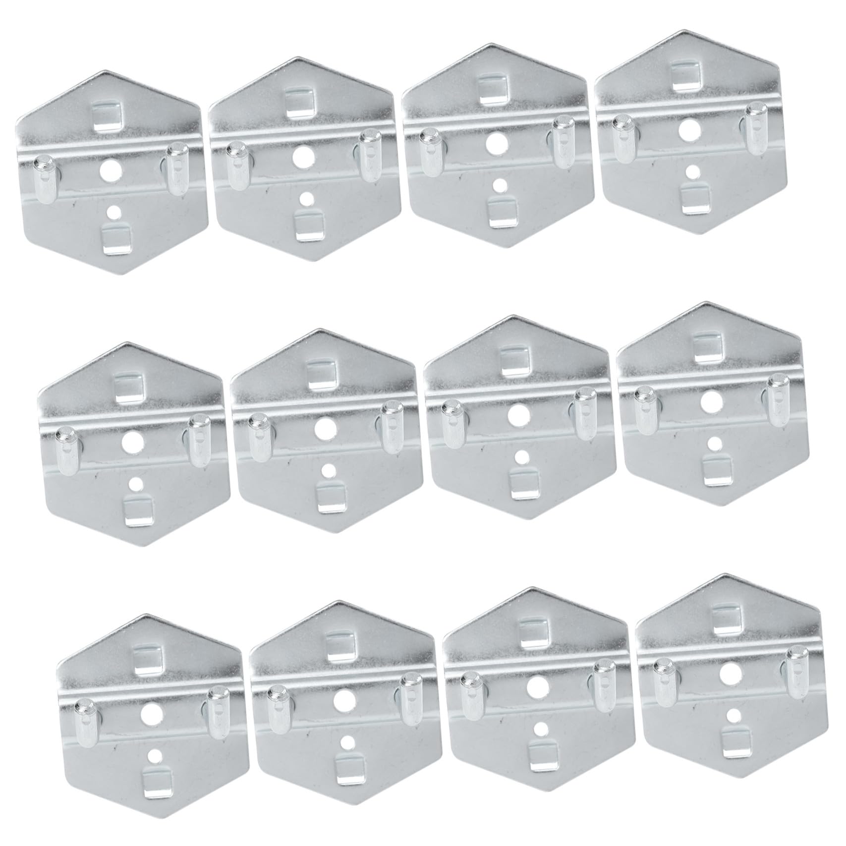 Mipcase Lot De 12 Crochets Pour Panneau Perforé Crochet Suspendu À L’Outil En Acier Avec 12 Vis Pour Garage Atelier Rangement Mural D’Outils