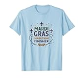 Mardi Gras Marathon Finisher Celebration Design T-Shirt