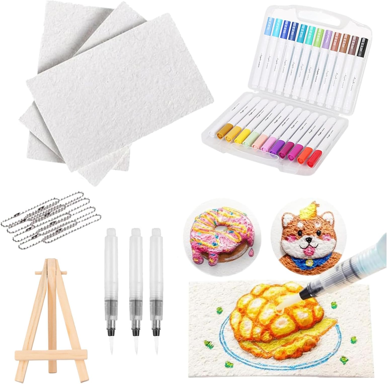 3D Magic Puffy Paint Kit - DIY Bubble Drawing Pens with Canvas Sponge for Textured Art and Creative Projects - Perfect for Kids & Adults