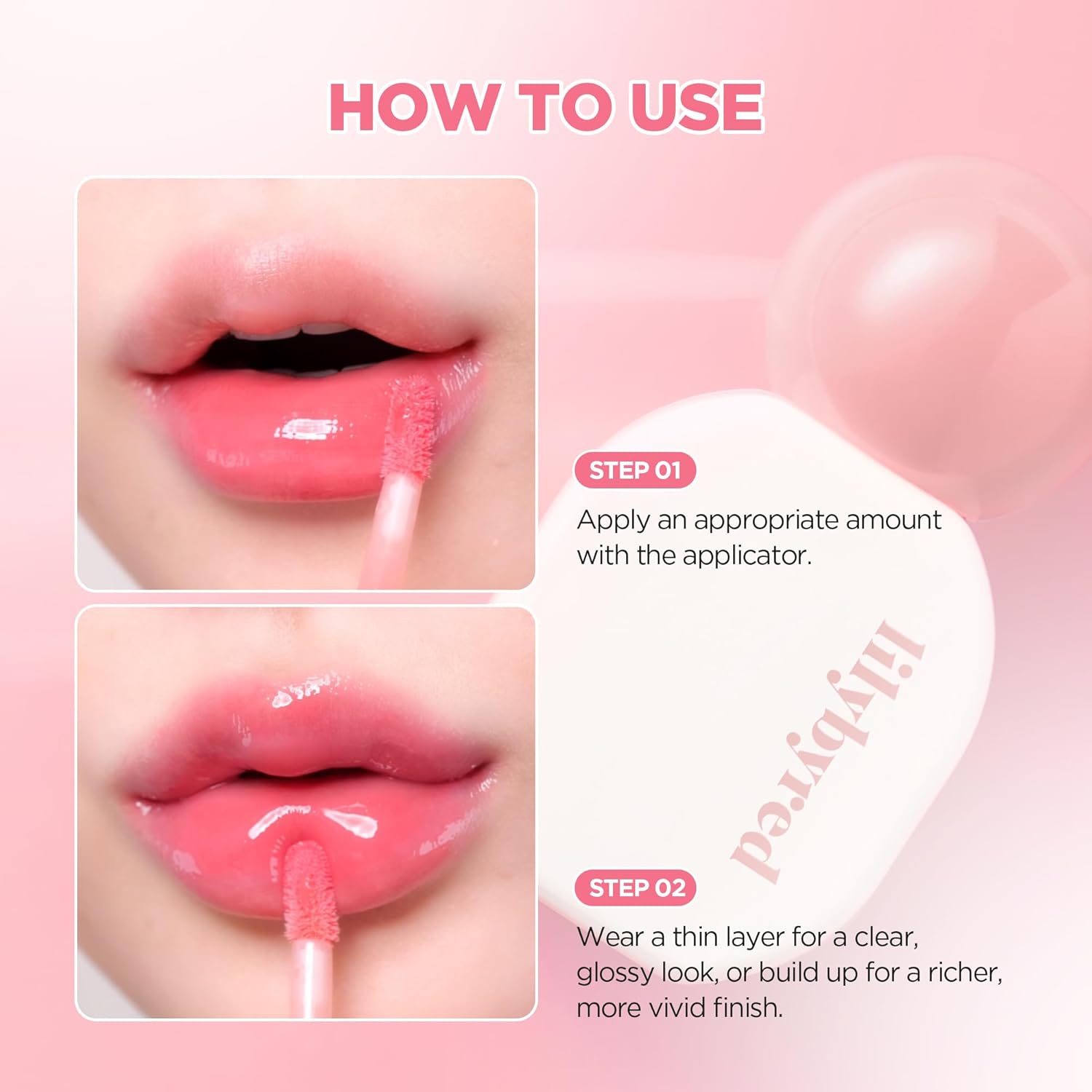 lilybyred Sugar Wrapping Tint Gloss, 0.21 oz. | Korean Glassy Lip Stain, Smooth Glaze Finish, Lightweight & Non-Sticky, No-Darkening Color Stay, Ceramide-Infused Lip Care (06 Pomegranate Black Sugar) - Image 8