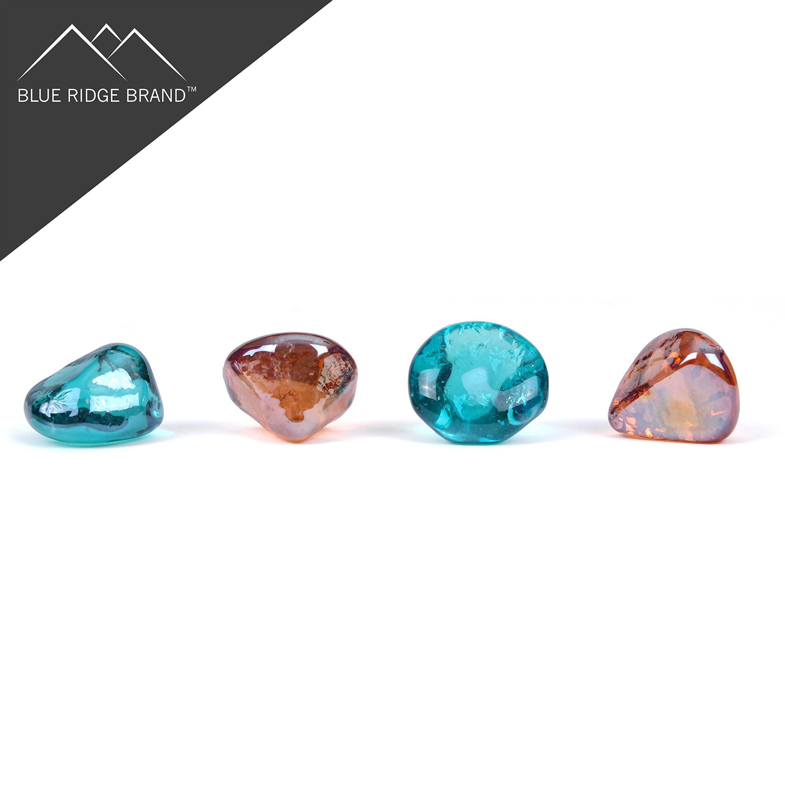 Reflective Fire Pit Glass Diamonds - Fire Glass for Fire Pit - 1