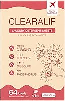 Vista 18 de CLEARALIF Hojas de detergente para ropa, lavanda, hasta 480 cargas, ideal para viajes, apartamentos, dormitorios, tiras de detergente para ropa