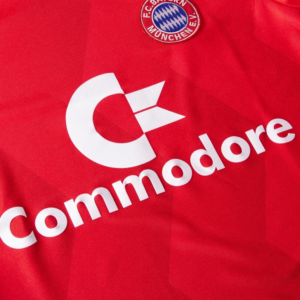 COPA - Retro Fußballtrikot Herren - FC Bayern München 1988/89 - Rot - 100% Polyester