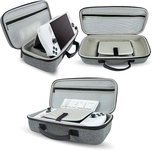 Miniatura 2 de Voikoli - Carcasa rígida de EVA compatible con Asus Rog Alloy 7 pulgadas 2023Asus Rog Ally X 2024, a prueba de golpes, elegante y duradera (gris)