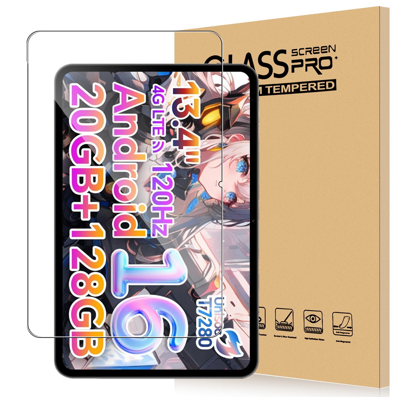 Teclast T65 android（OS16）タブレット予備filmカバー付 楽天市場】5000円クーポン☆【ケース付】大画面13.4インチ【Android16