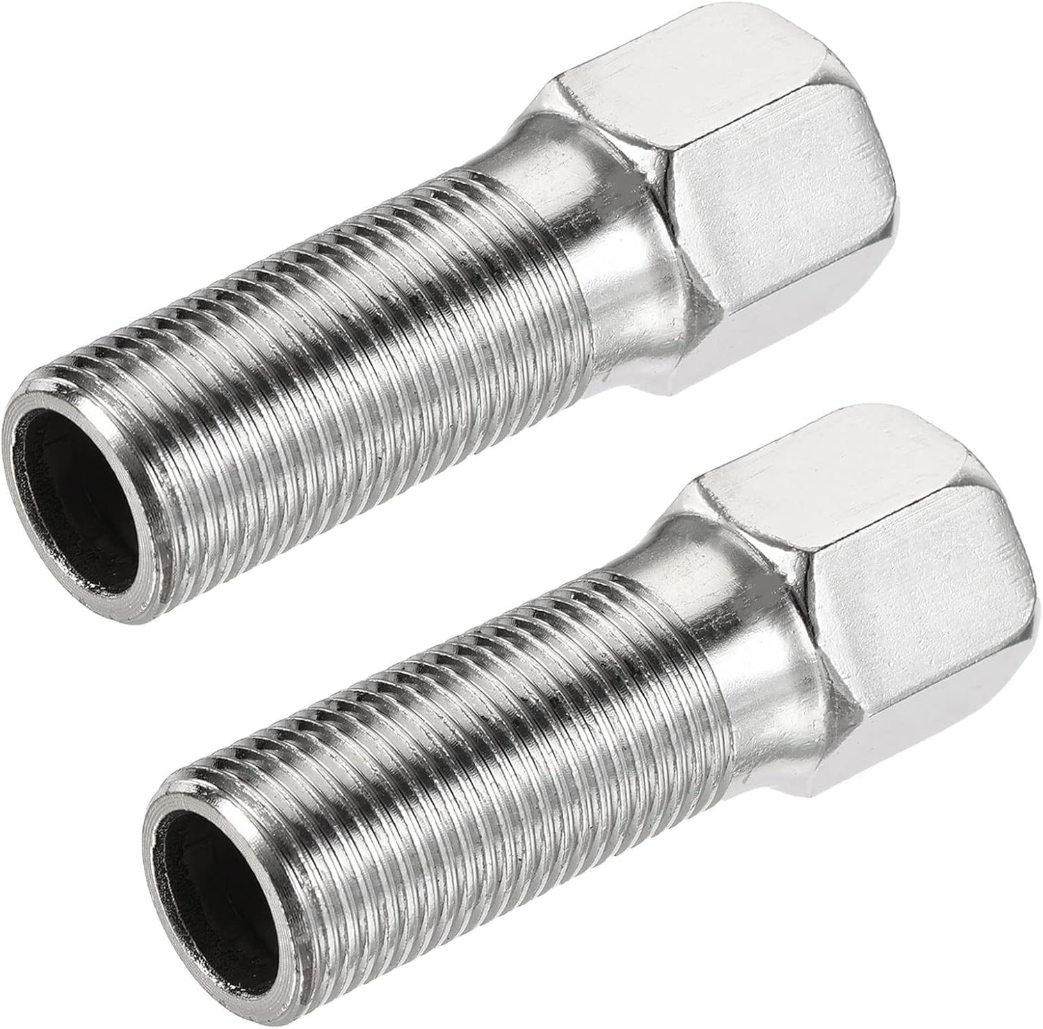 MECCANIXITY Stainless Steel Hex Reducer Pipe Fitting G3/4 Female to G1/2 Male Thread Connector Adapter, Pack of 2