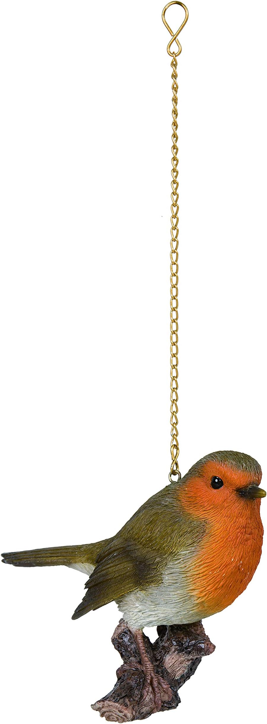 Hanging Robin on Branch Home or Garden Decoration (HGF-014)